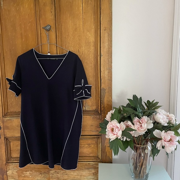 Zara Basic Blue Dress - Picture 1 of 4